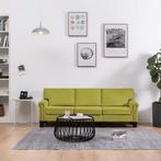 vidaXL Canapé à 3 places Vert Tissu