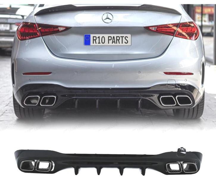Diffuseur Pour Mercedes W206 Amg 21- Look C63 + Embouts, Auto-onderdelen, Carrosserie, Verzenden