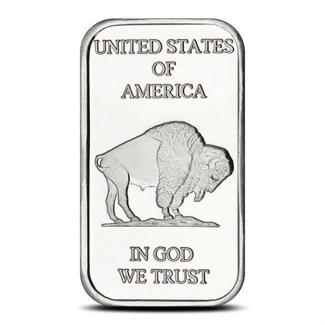1 Troy Ounce - Zilver .999 - 1 oz Silvertowne Buffalo 999, Postzegels en Munten, Edelmetalen en Baren