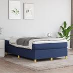 vidaXL Boxspring bed 120x200 cm stof blauw, Verzenden, Nieuw