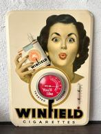 No reserve-Jaren 50 Winfield sigaretten reclamebord met