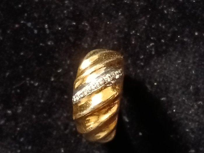 Zonder minimumprijs - Ring - 24 karaat Geel goud, Zilver, Handtassen en Accessoires, Ringen