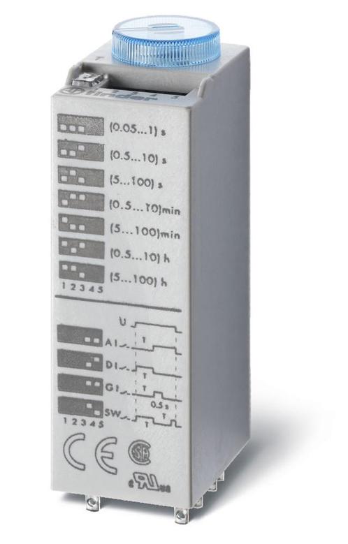 Finder Multifunctionele Timer Relais 24V AC/DC Dubbele, Doe-het-zelf en Bouw, Elektriciteit en Kabels, Verzenden