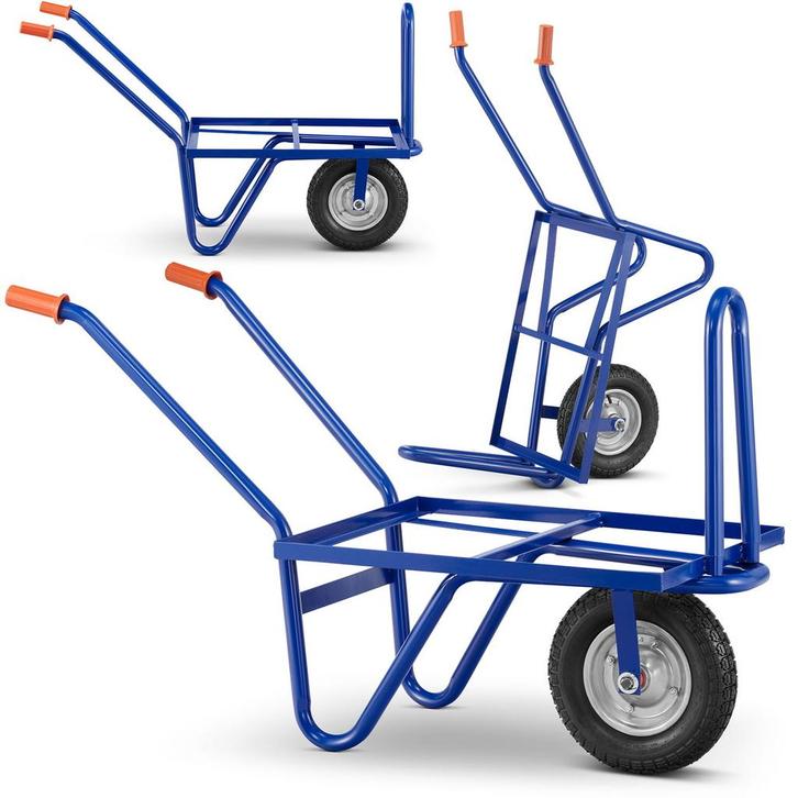 Steekwagen - transportwagen - belasting tot 210 kg - blauw, Doe-het-zelf en Bouw, Transportwagens, Nieuw, Ophalen of Verzenden