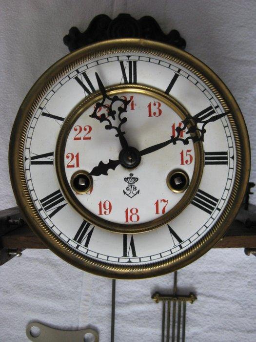 Regulateur - Gustav-Becker - Emaille-Messing-Metaal -, Antiquités & Art, Antiquités | Horloges