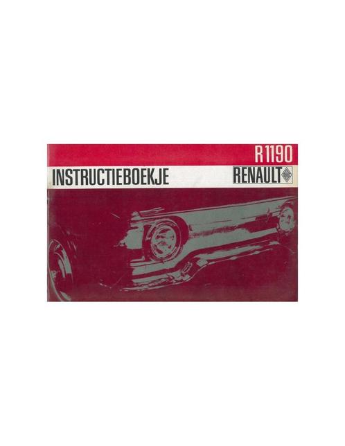 1965 RENAULT 10 MAJOR INSTRUCTIEBOEKJE NEDERLANDS, Auto diversen, Handleidingen en Instructieboekjes, Ophalen of Verzenden