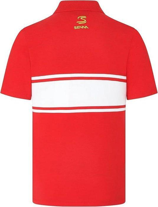 Ayrton Senna Official AS FW MENS LEGACY PATCHWORK POLO RED -, Verzamelen, Automerken, Motoren en Formule 1