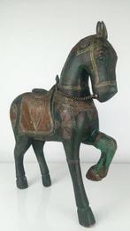 Statuette, Mahonie Houten Paard - Tang-Dynastie stijl - 32, Antiek en Kunst