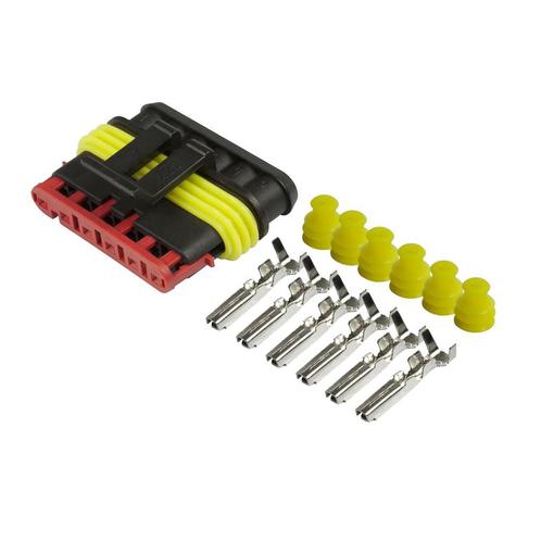 AMP Superseal 6-Polig Female, 0.50mm², Auto-onderdelen, Elektronica en Kabels, Ophalen of Verzenden