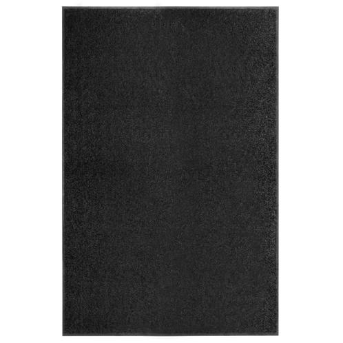 vidaXL Paillasson lavable Noir 120x180 cm, Jardin & Terrasse, Paillassons, Neuf, Envoi