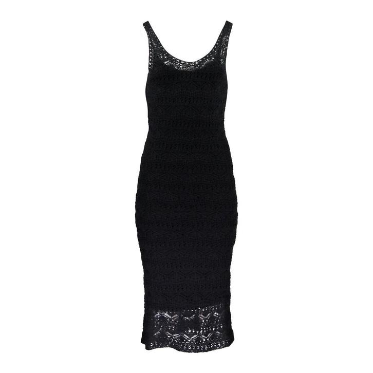 IRO • zwarte midi jurk Lazza • S, Kleding | Dames, Truien en Vesten, Zwart, Nieuw, Maat 36 (S), Verzenden