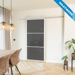 Stalen Schuifdeur met koofsysteem 3 Vlaks Wit Maatwerk Rook, Nieuw, Metaal