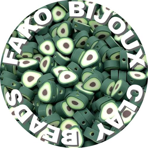 Fako Bijoux® - Klei Kralen Avocado - Figuurkralen -, Hobby en Vrije tijd, Kralen en Sieraden maken, Verzenden