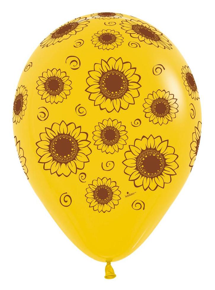 Ballonnen Sunflower Goldenrod 30cm 25st, Hobby en Vrije tijd, Feestartikelen, Nieuw, Verzenden