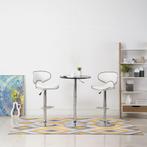 vidaXL Tabourets de bar lot de 2 blanc similicuir, Verzenden, Neuf