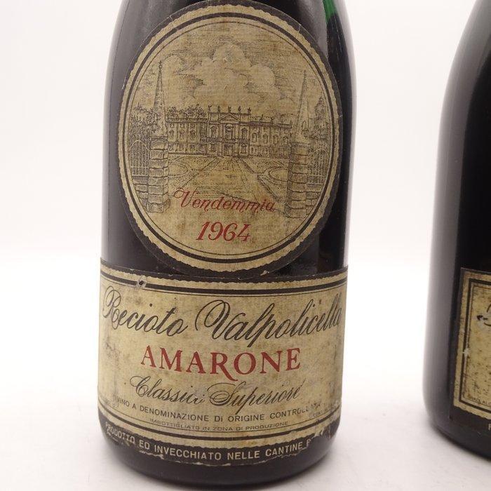1964 Bertani - Amarone della Valpolicella - 2 Flessen, Collections, Vins