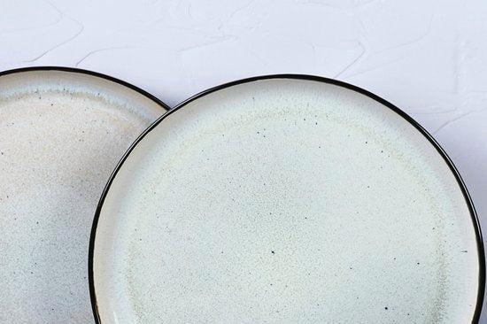 2dekans | bord IRIS Ø26cm - 6 stuks - Ivoorwit, Maison & Meubles, Cuisine | Vaisselle, Enlèvement ou Envoi