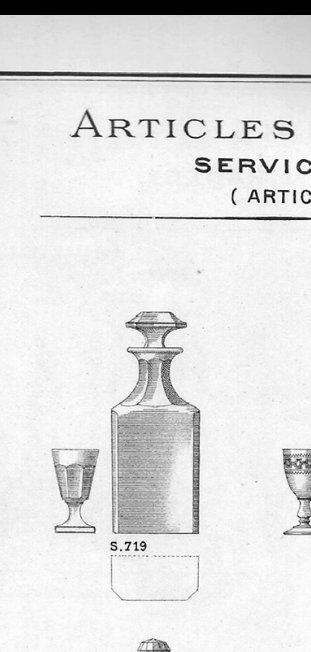 Baccarat - Carafe - Cognac flat sides carafe - Cristal, Antiek en Kunst, Antiek | Glaswerk en Kristal