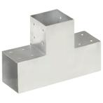 vidaXL Paalverbinding T-vorm 101x101 mm gegalvaniseerd, Tuin en Terras, Palen, Balken en Planken, Verzenden, Nieuw