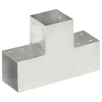vidaXL Paalverbinding T-vorm 101x101 mm gegalvaniseerd, Tuin en Terras, Palen, Balken en Planken, Verzenden, Nieuw