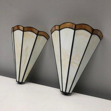 Wandlamp (2) - Glas-in-lood