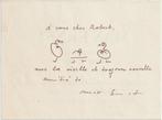 Max Ernst (1891-1976) - MAX ERNST 1971 dédicace manuscrite.