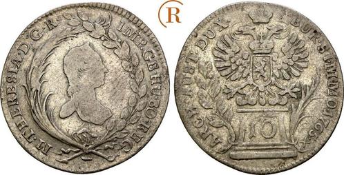 10 Kreuzer Prag 1765 Habsburg: Maria Theresia, 1740-1780:, Timbres & Monnaies, Monnaies | Europe | Monnaies non-euro, Envoi