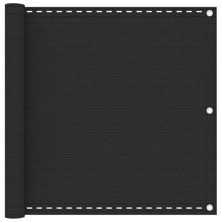 vidaXL Balkonscherm 90x600 cm HDPE antracietkleurig, Tuin en Terras, Parasols, Nieuw, Verzenden