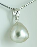 Zonder minimumprijs - Hanger - 18 karaat Witgoud Parel -