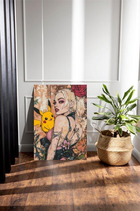 ANDSAL - Pikachu & Harley Quinn - Renoir Style V2, Games en Spelcomputers, Spelcomputers | Overige Accessoires