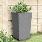 vidaXL Plantenbakken 2 st 32,5x32,5x57 cm polypropeen, Verzenden, Nieuw