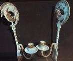 Kaarsenhouder (2) - Brons - muurbeugels