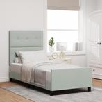 vidaXL Bed Frame Lichtgrijs 90x190 cm Velvet, Huis en Inrichting, Slaapkamer | Bedden, Verzenden, Nieuw