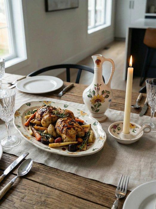 Regina Gouda - Tafelservies (9) - Keramiek, Aardewerk -, Antiquités & Art, Antiquités | Verre & Cristal