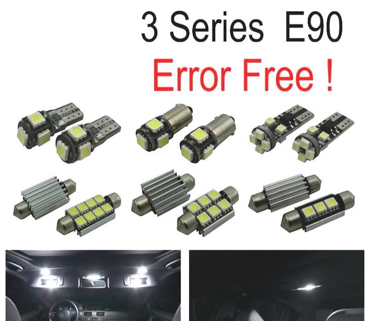 KIT 15 AMPOULES LED INTÉRIEUR POUR BMW E90 BERLINE 320D 320D, Auto-onderdelen, Verlichting, Verzenden