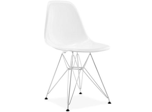 Eetkamerstoel DSR Glasvezel wit, Maison & Meubles, Chaises, Envoi