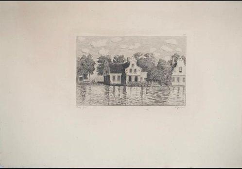 Claude Monet (1840-1926), daprès - Paysage hollandais, Antiek en Kunst, Antiek | Overige Antiek