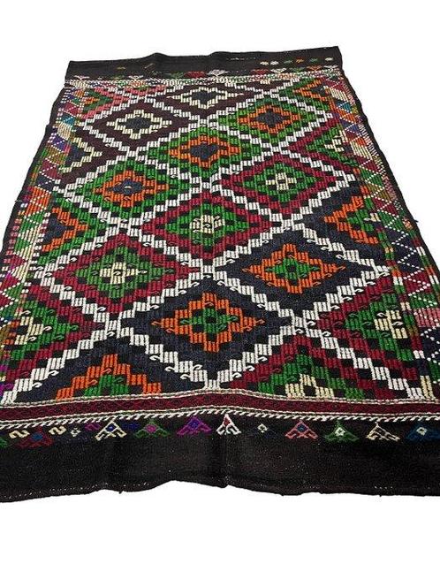 Turkse Oosterse Wol - Kelim - 173 cm - 260 cm, Huis en Inrichting, Stoffering | Tapijten en Vloerkleden