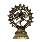 Beeld Shiva Nataraj Dubbele Ring - Messing, Ophalen of Verzenden