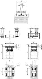 Pont pendulaire 40 mm sans tige, Verzenden