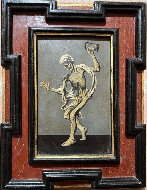 École européenne (XIX) - La morte che danza sullo scorrere, Antiek en Kunst, Kunst | Schilderijen | Klassiek