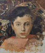 Eugenio Scorzelli (1890 - 1958) - Ritratto di ragazza, Antiek en Kunst