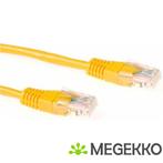 ACT Gele 20 meter U/UTP CAT6 patchkabel met RJ45 connectoren, Verzenden, Nieuw
