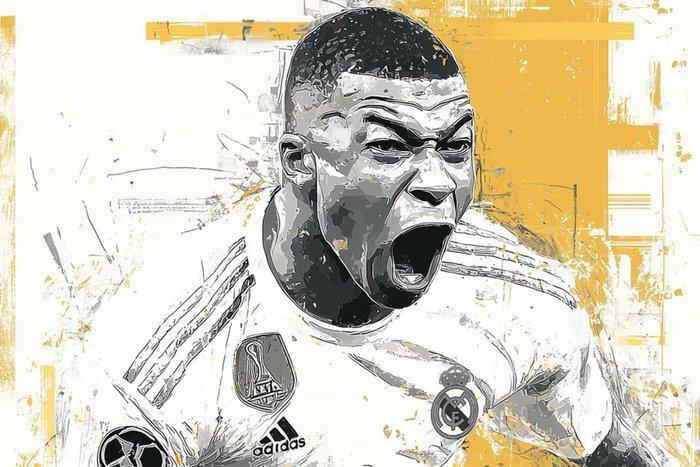 Canvas Fit - Alberto Ricardo - La Furia Blanca de Mbappé, Verzamelen, Overige Verzamelen