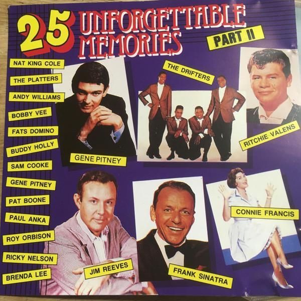 Various - 25 Unforgettable Memories Part II, CD & DVD, CD | Pop, Envoi