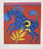 Guillaume Corneille - Het blauwe paard, 1986, Antiquités & Art, Art | Lithographies & Sérigraphies, Verzenden