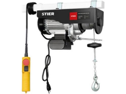 STIER - Elektrische Staalkabeltakel - Tot 999kg - 1600W, Huis en Inrichting, Woonaccessoires | Overige, Zo goed als nieuw, Verzenden