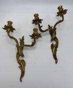 Kaars wandlamp (2) - Brons - Wandkandelaren, wand-appliques