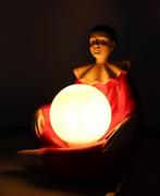 Lampe vintage Pierrot 1960-1970 - Tafellamp - Glas, Hars