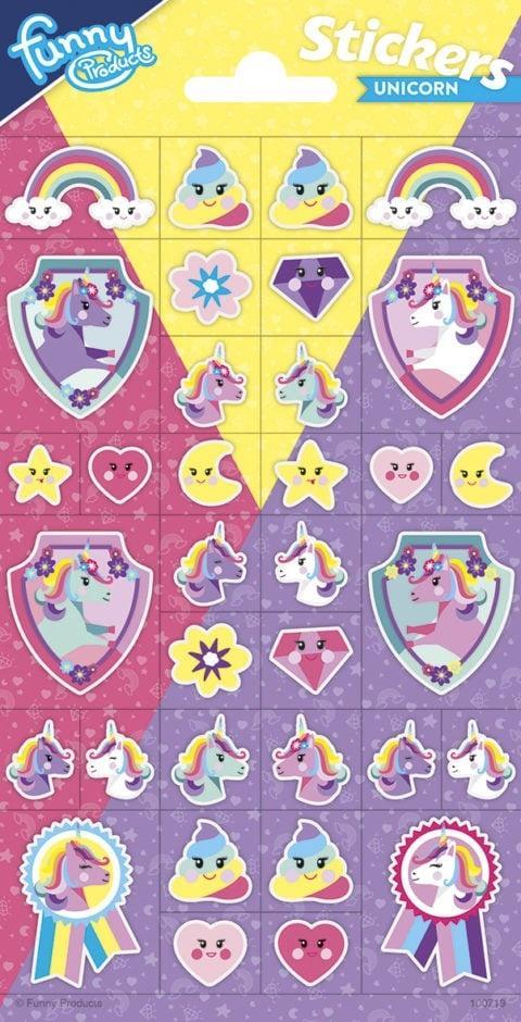 Glitter Stickers Eenhoorn, Hobby en Vrije tijd, Feestartikelen, Nieuw, Verzenden